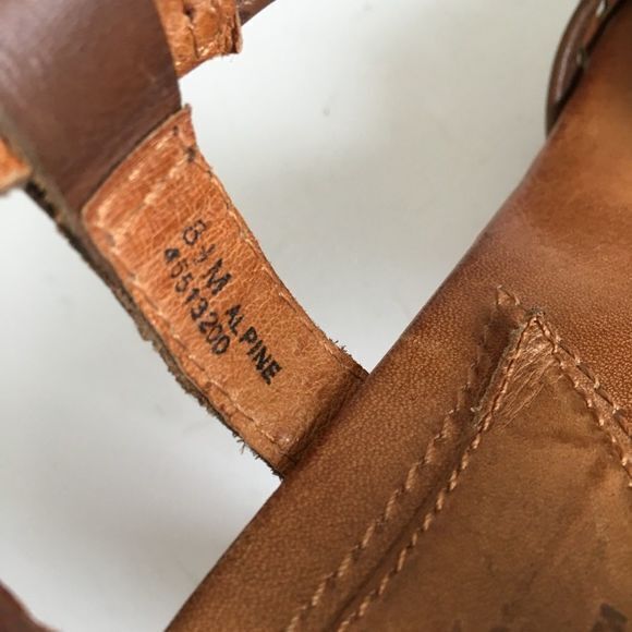 Naya Cutout Brown Leather Singleback Heeled Sandal Peep Toe Womens - Picture 8 of 8